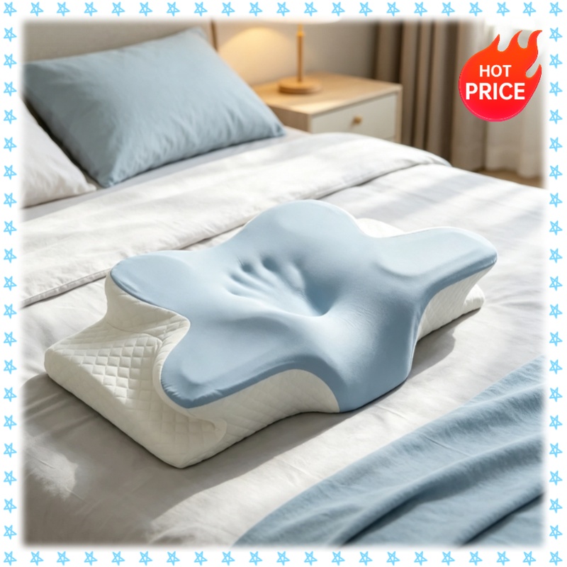 Almofada Cervical de Espuma de - Memory Foam Orthopedic Pillow Neck Pain avaliação e preço