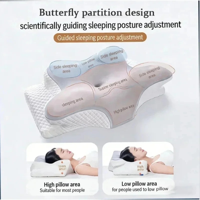Almofada Cervical de Espuma de - Memory Foam Orthopedic Pillow Neck Pain avaliação e preço