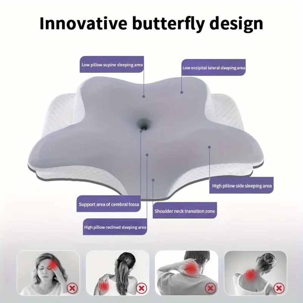 Almofadas de espuma de memória - Memory Foam Orthopedic Pillow Neck Pain avaliação e preço