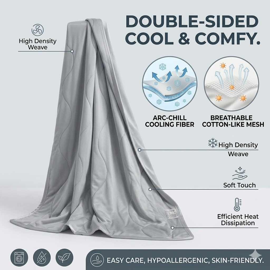 Cobertor Leve e Respirável par - Cooling Blanket Hot Sleepers avaliação e preço